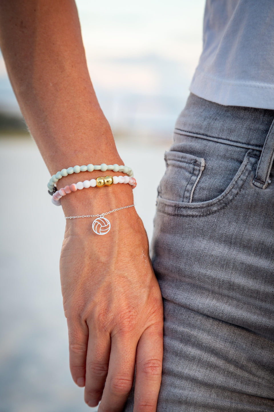 Silver Volleyball Bracelet - VidaVibe Volleyball
